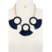 Style chunky stylish necklace and earring set  - Designer Style - CC-36587