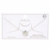 Clover Crystal-studded Ring Charm Gold Dipped Necklace - CC-58708