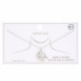Double Dolphin Charm Gold Dipped Necklace - Designer Style - CC-58709