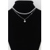 Double Jeweled Clover Necklace - Designer Style - CC-WH2000720