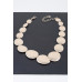 Multi Hammered Disk Necklace - Designer Style - CC-WH2000869