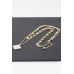 Double Stone Clover Charm Necklace - Designer Style - CC-WH2001223