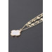Double Stone Clover Charm Necklace - Designer Style - CC-WH2001223