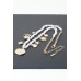 Multi Shiny Charms Beaded Necklace - Designer Style - CC-WH2001380