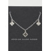Triple Clover Charm Necklace - Designer Style - CC-WH2001152