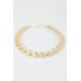Hammered Sea Shell Charm Necklace - Designer Style - CC-WH2001153