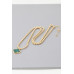 Contemporary Clover Charm Beaded Necklace - CC-WH2001055