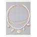 Multi Seashell Charm Necklace - Designer Style - CC-WH2000749