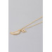 Jeweled Sun N Moon Necklace - Designer Style - CC-WH2001556