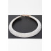 Wide Bejeweled Statement Necklace - Designer Style - CC-WH2001068