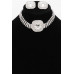 Crystal-studded Necklace Set - CC-WH2001353