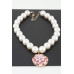 Shiny Pearled Seashell Necklace - Designer Style - CC-WH2001414