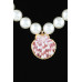 Shiny Pearled Seashell Necklace - Designer Style - CC-WH2001414