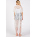 Stylish Lace Fringe Cover Up Kimono - Designer Style - CC-WH2001834