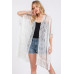 Flower Pattern Crochet Lace Tassel Cover Up - Designer Style - CC-WH2001836