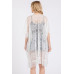 Flower Pattern Crochet Lace Tassel Cover Up - Designer Style - CC-WH2001836