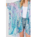 Abstract Print Silky Feel Kimono - Designer Style - CC-WH2001846