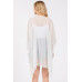 Flower Pattern Trim Detail Poncho - Designer Style - CC-WH2001835