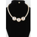 Triple Shiny Bead Statement Necklace - CC-WH2002052
