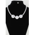 Triple Shiny Bead Statement Necklace - CC-WH2002052
