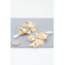 Shiny Pearled Flower Drop Earrings - CC-WH2002053