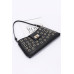Faux Leather Eyelet Studded Shoulder Bag - CC-WH2002080