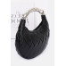 Faux Leather Braided Metal Handle Clutch - CC-WH2002085