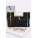 Faux Leather Metal Handle Clutch - CC-WH2002088