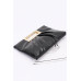 Faux Leather Metal Handle Clutch - CC-WH2002088