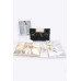 Faux Leather Metal Handle Clutch - CC-WH2002088