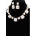 Rhinestone Party Necklace Set - CC-WH2002094