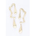 Metal Gold Dip Earring - CC-WH2002103