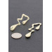 Metal Gold Dip Earring - CC-WH2002103