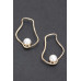 Faux Pearl Metal Earring - CC-WH2002106