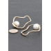Faux Pearl Metal Earring - CC-WH2002106