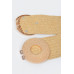 Faux Straw Elastic Two Buckles Belt - CC-WH2002130