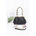 Faux Leather Ribbon Chain Handle Party Clutch - CC-WH2002138