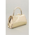 Faux Mirror Leather Ribbon Metal Top Handle Bag - CC-WH2002139