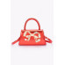 Faux Mirror Leather Ribbon Metal Top Handle Bag - CC-WH2002139
