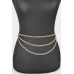 Multi Layered Metal Plus Size Chain Belt - CC-WH2002150