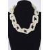 Faux Pearl Link Chain Necklace - CC-WH2002153