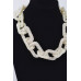 Faux Pearl Link Chain Necklace - CC-WH2002153
