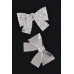 Ribbon Shape Rhinestone Earrings - CC-WH2002161