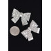 Ribbon Shape Rhinestone Earrings - CC-WH2002161
