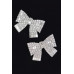 Ribbon Shape Rhinestone Earrings - CC-WH2002161
