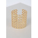 Wide Chain Metal Cuff Bracelet - CC-WH2002165