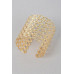 Wide Chain Metal Cuff Bracelet - CC-WH2002165