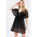 V-neck Detailed Crochet Lace Cover Up - CC-WH2002166