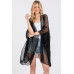 Embellished Sequin Mesh Cover Up - CC-WH2002167