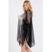 Embellished Sequin Mesh Cover Up - CC-WH2002167